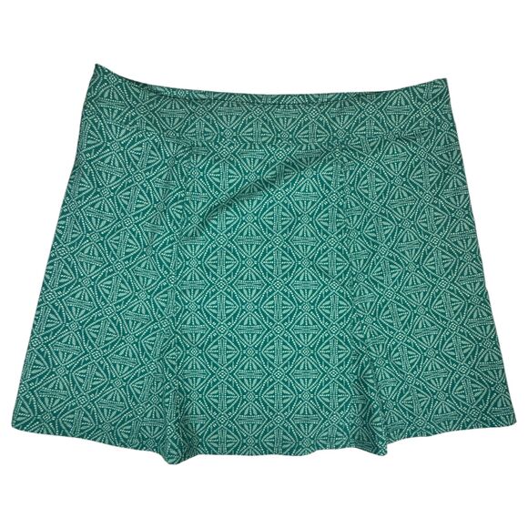 RipSkirt Rip Skirt Green Abstract Linear Print Mini Skirt Size Medium - Picture 2 of 4